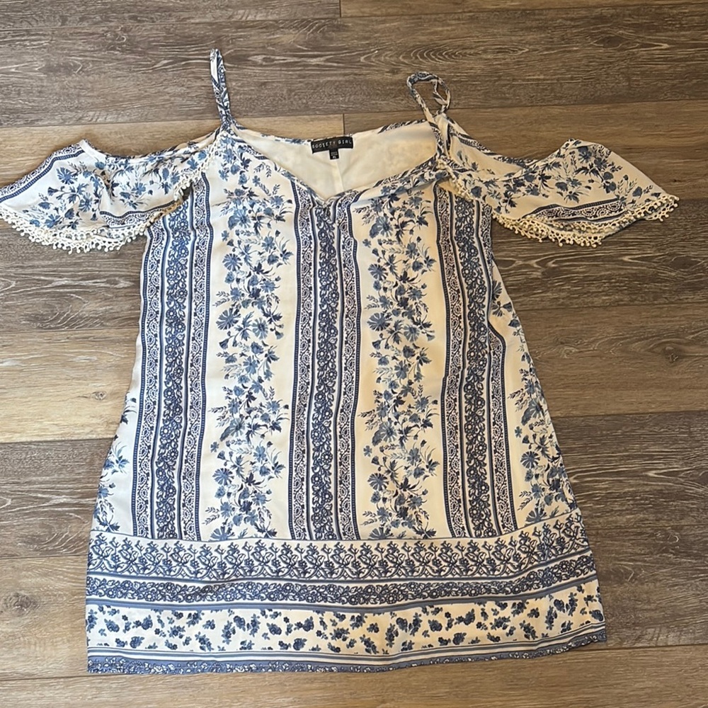 Floral Cold Shoulder Dress